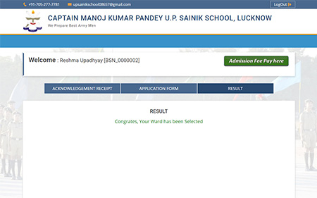 student application status