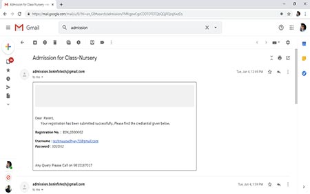 Automated email notifications