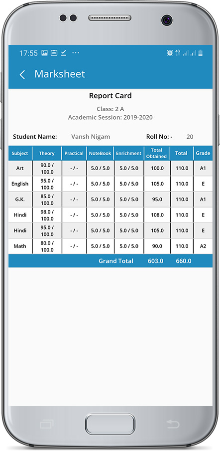 Student Marksheet